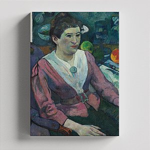 Quadro Canvas Portrait of a Woman in Front of a Still Life by Cézanne