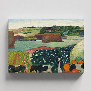 Quadro Canvas Haystacks in Brittany