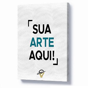 Quadro Canvas Pesonalizado Borda Infinita 40X80CM
