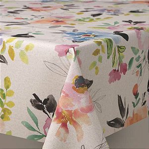 Toalha de Mesa Soft Touch Tempo das Flores - Kapazi