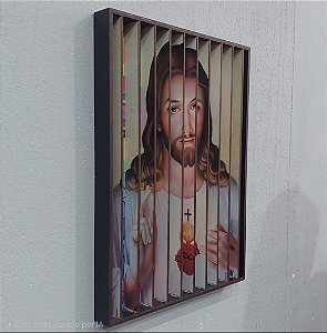 Quadro 3 Faces Personalizado - 31x41cm - MDF + Impressão UV