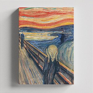 Quadro Canvas The Scream 40cmX60cm Borda Infinita CHASSI 2cm OUTLET