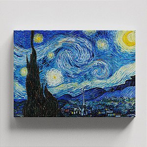 Quadro Canvas The Starry Nights 40cmX60cm Borda Infinita CHASSI 2cm OUTLET