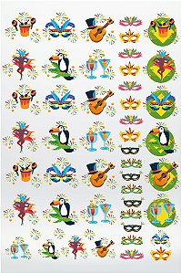 DTF UV Tamanho A3 (29x41cm) - CARNAVAL