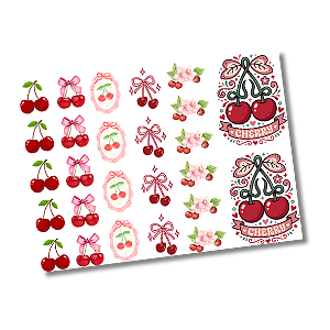 DTF UV Tamanho A5 (21x15cm) - Coleção Frutas