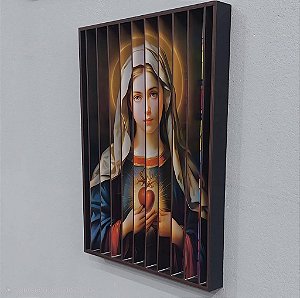 Quadro 3 Faces Personalizado - 60x80cm - MDF + Impressão UV
