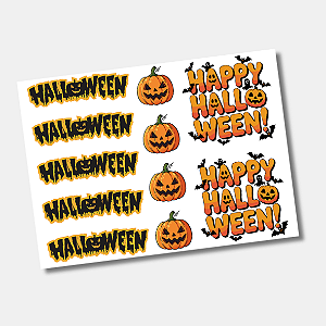 DTF UV Tamanho A5 (21x15cm) - Halloween