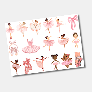 DTF UV Tamanho A5 (21x15cm) - Bailarina