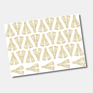 DTF UV Tamanho A4 (29x21cm) - Nossa Senhora Vazada Dourada