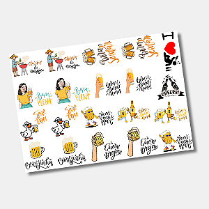 DTF UV Tamanho A4 (29x21cm) - Cerveja