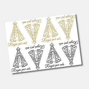 DTF UV Tamanho A5 (21x15cm) - Nossa senhora Vazada