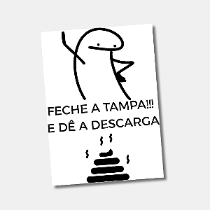 DTF UV Tamanho A5 (21x15cm) - Para tampa de privada (VARIAS OPÇÕES)