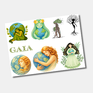 DTF UV Tamanho A5 (21x15cm) - Gaia
