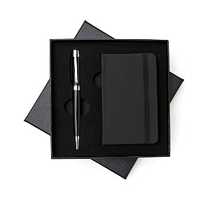 Kit Executivo 2 Peças - Caneta metal + Moleskine com Pauta