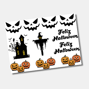DTF UV Tamanho A5 (21x15cm) - Halloween 2