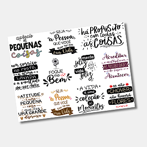 DTF UV Tamanho A5 (21x15cm) - Frases Motivacionais 6