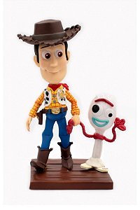 Estátua Woody And Forky - Toy Story - Mini Egg Attack - Beast Kingdom