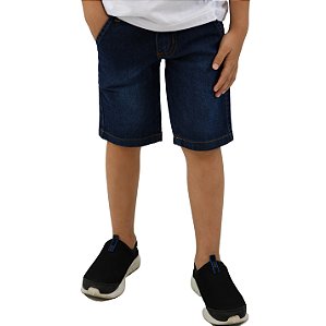 BERMUDA JEANS BABY COM BOLSO EMBUTIDO MASCULINA
