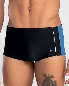 SUNGÃO LISO COM RECORTES E VIVO LATERAIS PRETO