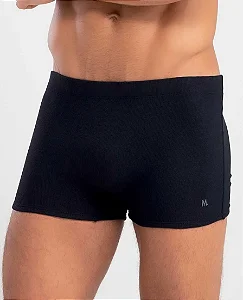 SUNGA BOXER LISA TEXTURA PRETO
