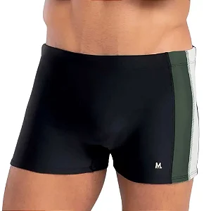 Sunga Mash Boxer Lisa com Recorte Lateral Adulto