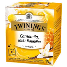 CHA TWININGS CAMOMILA,MEL E BAUNILHA 20GR - POLONIA