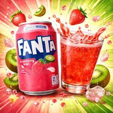 REFRIGERANTE FANTA STRABERRY & KIWI 330ML - ALEMANHA