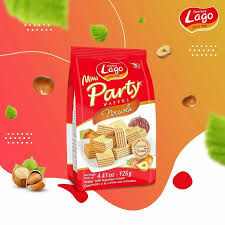 PARTY WAFERS NOCCIOLA LAGO 125GR - ITÁLIA