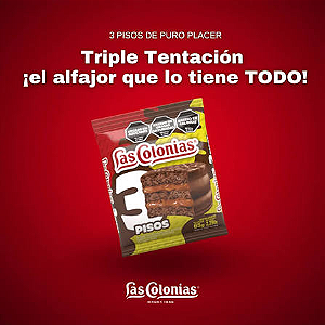 Alfajor Las Colonias Negro 65g - Argentina