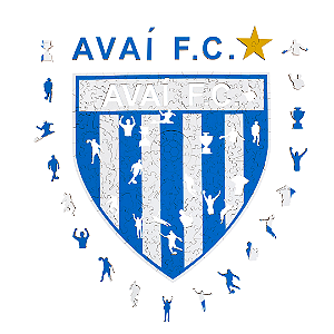 Quebra-Cabeça madeira escudo Avaí