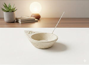 Porta incenso triangular lotus