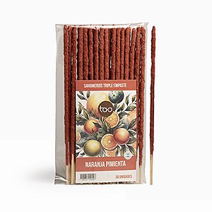 Pacote de Incensos TAO - 30 Unidades -Laranja com pimenta