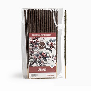 Pacote de Incensos TAO - 30 Unidades -Sandalo