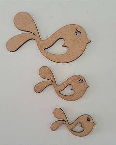 Aplique trio passarinho mod 1