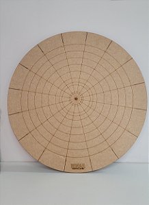 Base giratória com marcação 50 cm com rolamento