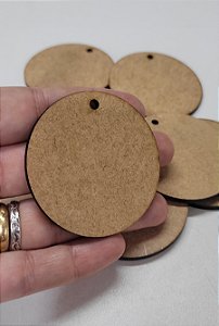 Disco 5cm c/ 1 furo - kit com 10 peças