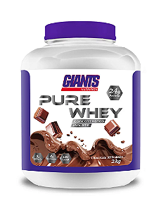 Whey Protein Isolado e Concentrado Pure Whey Giants Nutrition 2kg (Pote) - Todos os Sabores