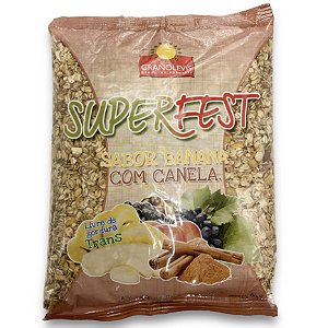 Granola 800g sabor banana com canela Superfest Granolevis 100% Natural