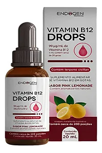 Vitamin B12 Gotas 20ml Pink Limonade Endogen