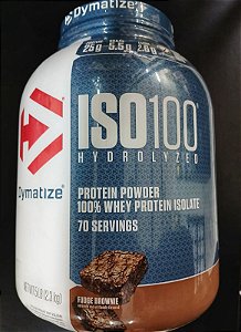 ISO 100 Dymatize 100% Whey Protein Isolado 2,3kg Fudge Brownie