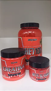 Kit Performance Máxima (Whey 100% + Creatina + Beta Alanina)