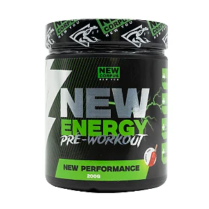PRÉ TREINO NEW ENERGY 200G Sabor Frutas Tropical