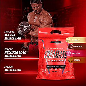 CREAMASS  HIPERCALÓRICO COM CREATINA  - BAUNILHA - 3KG