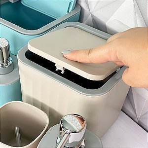 Kit Banheiro Lavabo 4 Peças Resistente e Moderno