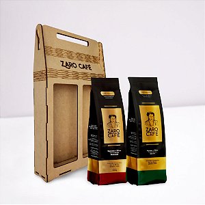 Kit Presente Zaro Café Especial Moderado e Intenso Moído 1kg