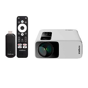 Projetor Full HD Intelbras e Smart Box TV STICK PFLS210 - Bivolt