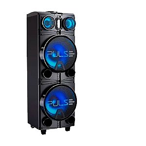 Caixa de Som Pulse Storm 2 SP514 10"pol Bleutooth Led Rádio FM TWs -1500w