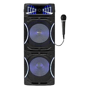 Caixa de Som Amplificada Philco PCX35000 LED Bluetooth TWS 3500w-1 Mic