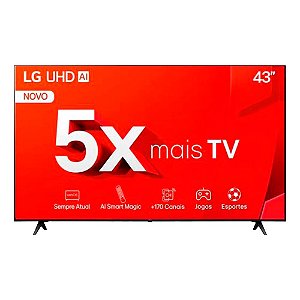 Smart Tv LG 43" pol  LED 4K UHD Smart Pro Thinq® AI - 43TU801C0SA.AWZ