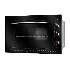Forno Elétrico de Embutir Mueller 50 Litros Preto Fosco com Painel Digital MFE50k-127v